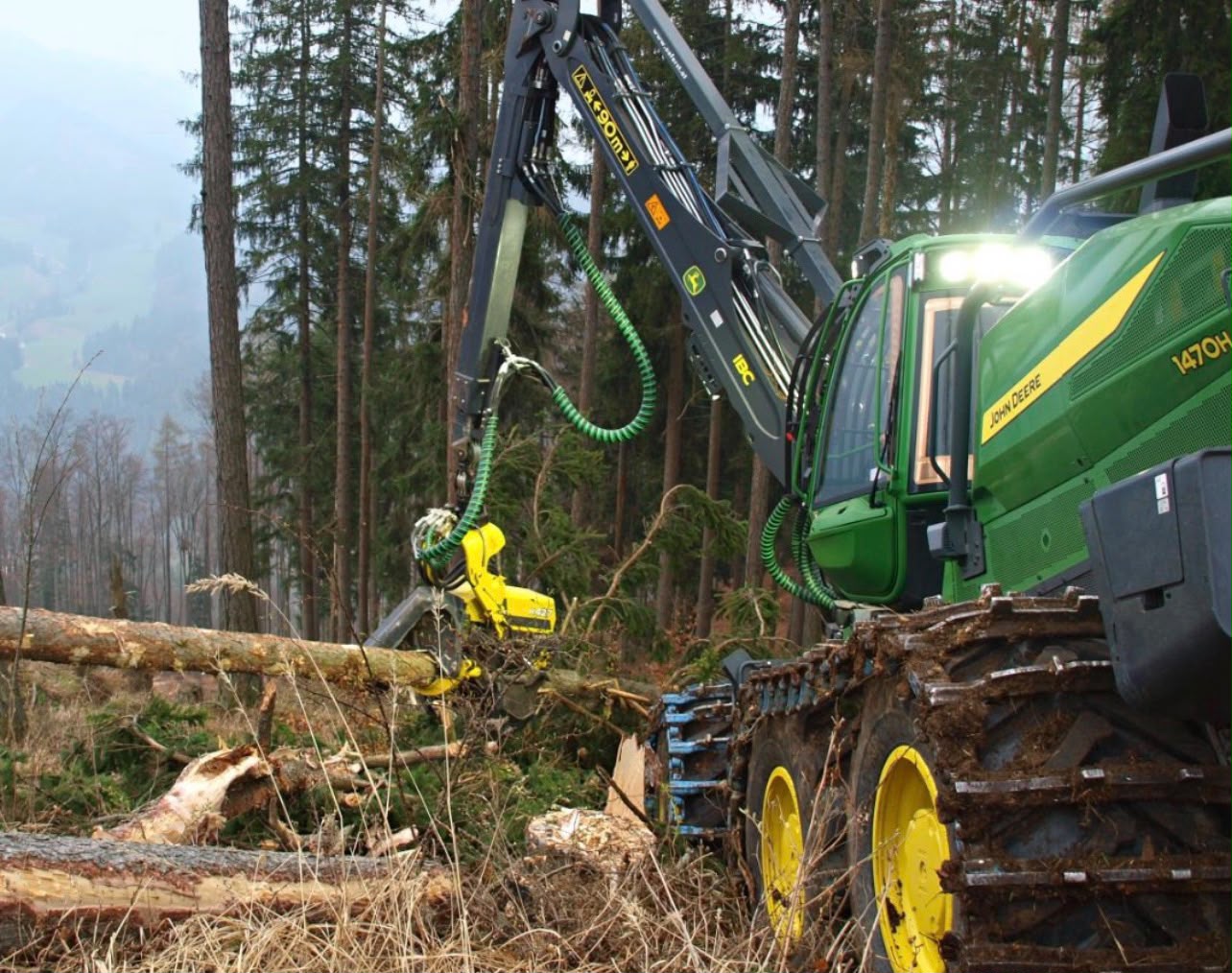 Harvester im Forsteinsatz